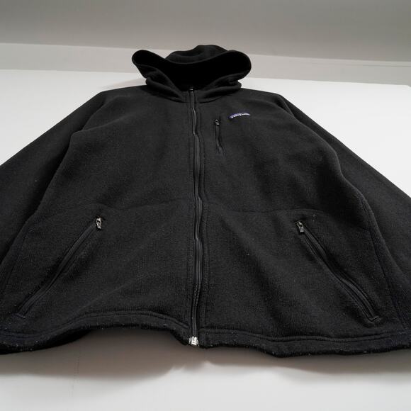 Patagonia Better Sweater Hoodie Black Fleece Men’s Large - Picture 3 of 11